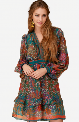 Margot Smocked Chiffon Dress