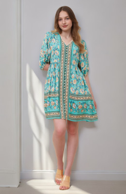 VESTIDO CURTO BOHO IRINA
