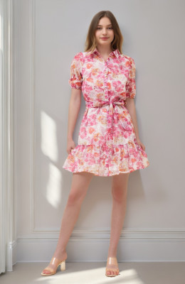 Robe courte fleurie Brandice