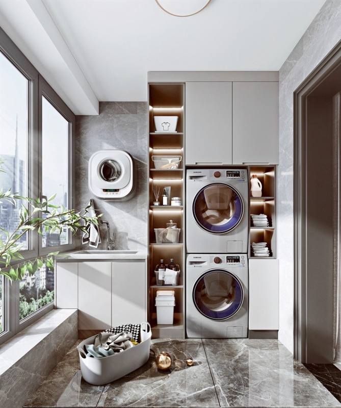 Modern Wall Mounted Bathroom Vanity Cabinet