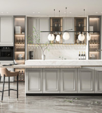 European Interior Kitchen Furniture Custom
