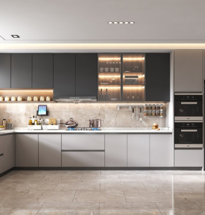 Custom Wood Luxury Kitchen Cabinets