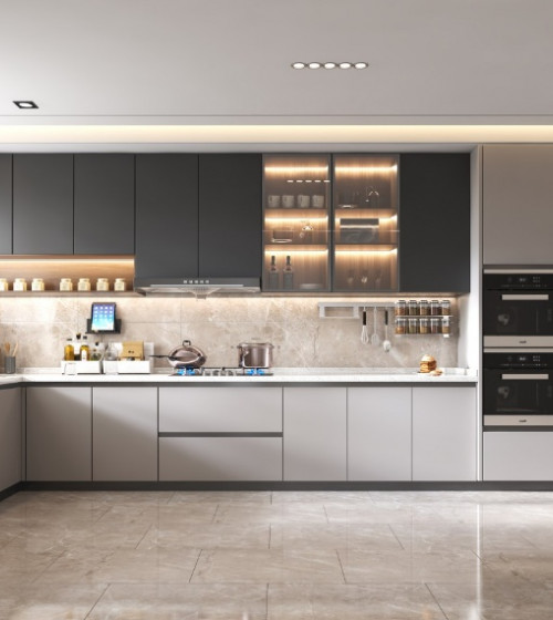 Custom Wood Luxury Kitchen Cabinets