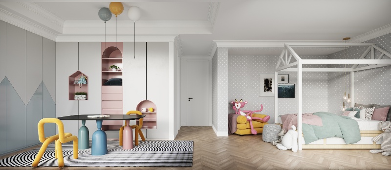 Built-in Kids Wardrobe