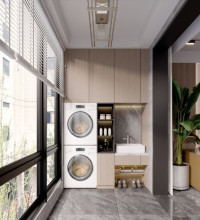 Meuble-lavabo mural moderne