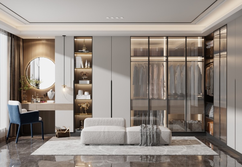 Luxury Custom Walk-In Closet Design