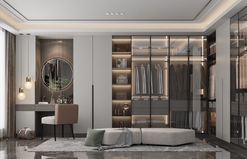 Luxury Custom Walk-In Closet Design