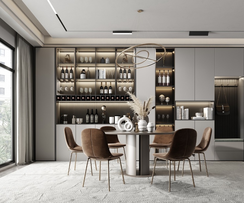 Custom Wine Cabinets and Dining Room Storage Furrniture