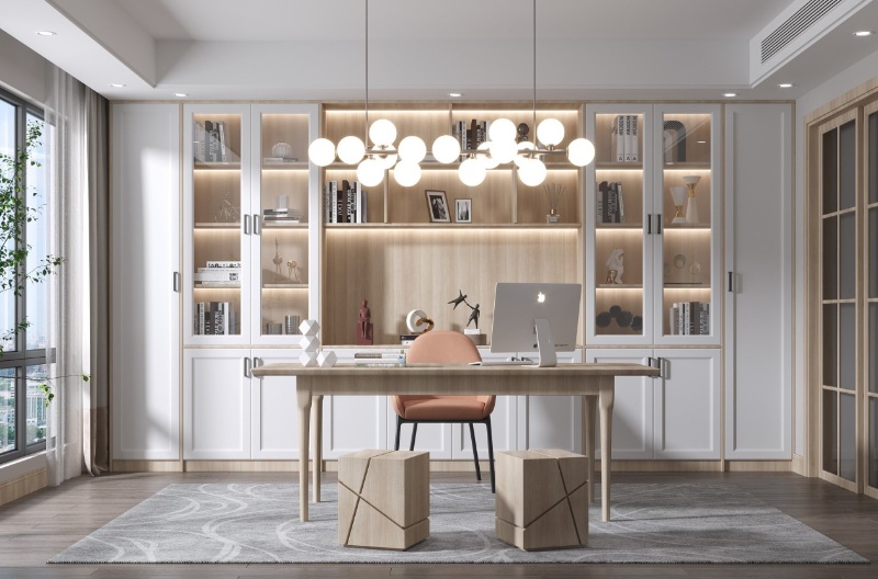 Custom Home Bookshelf Furniture Design and Installation