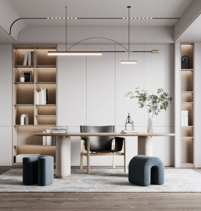 Custom Home Bookshelf Furniture Design and Installation