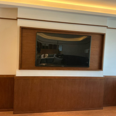 Hotel room TV frame