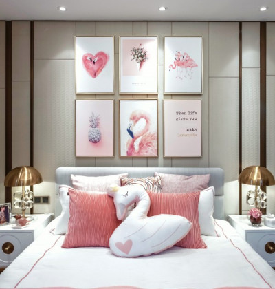 Children's room wall panels
