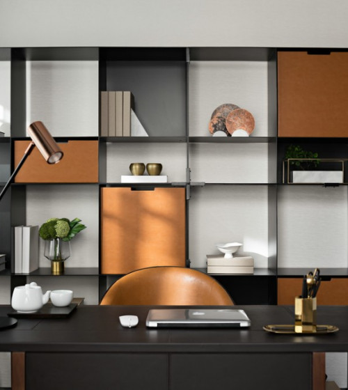 Modern Built-In Bookcase