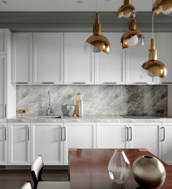 European Interior Kitchen Furniture Custom