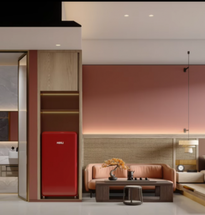Hotel interior wall panels
