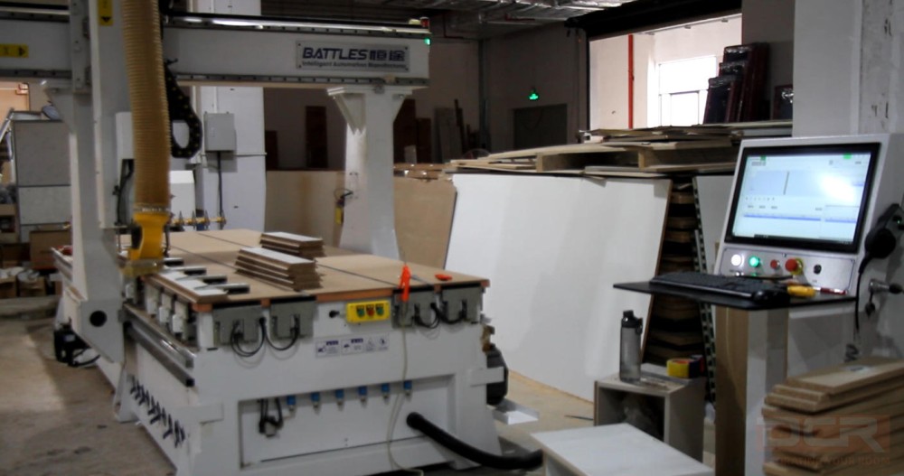 CNC woodworking machine manufacturing custom cabinet panels