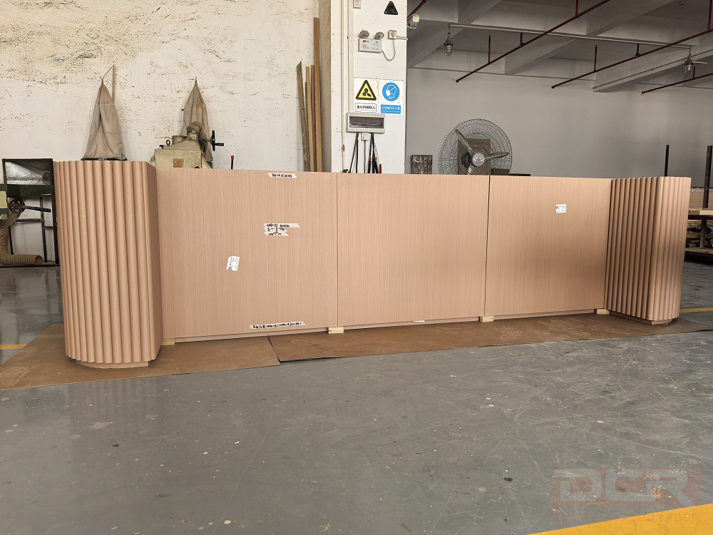 Luxury joinery manufacturing workshop with CNC woodworking machines