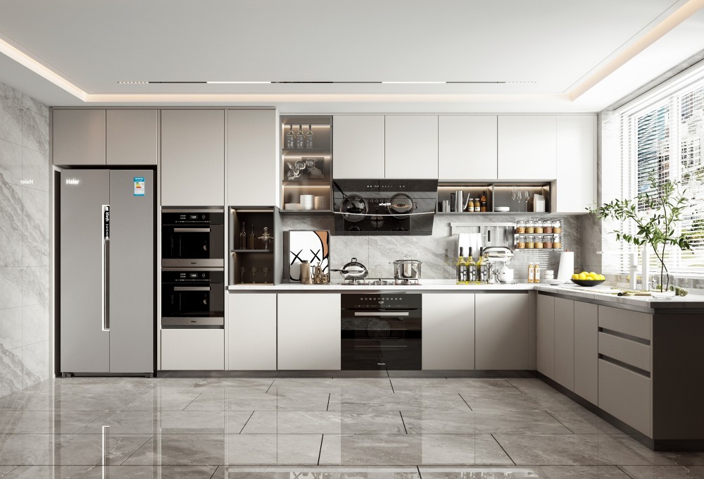 Custom Modular Modern Kitchen Cabinet {alt_attr_replace}