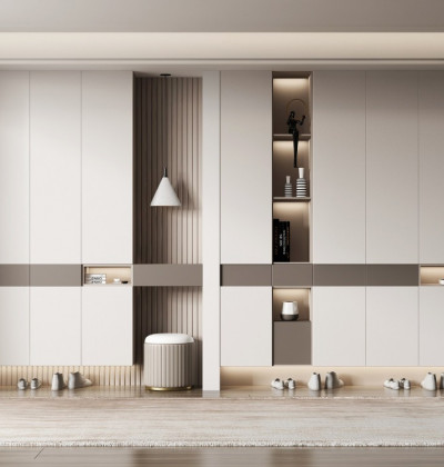 Cabinet with Open Shelves