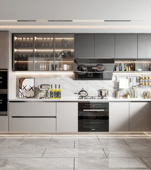 Custom Solid Wood Kitchen Cabinets for Modern Homes