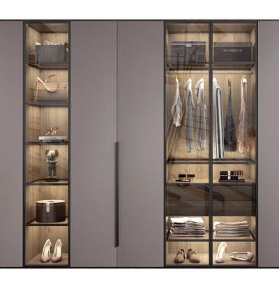Modern Two Tone Wardrobe Closet