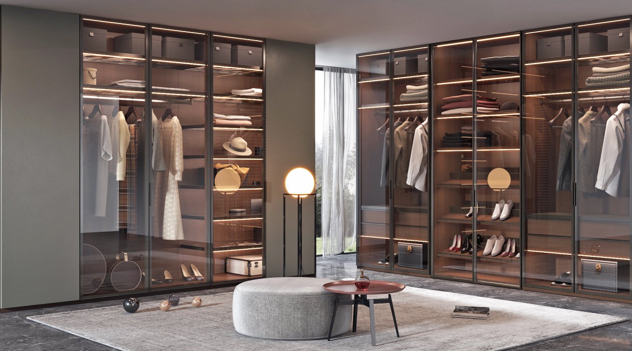 Modern Walk in Closet Wardrobe
