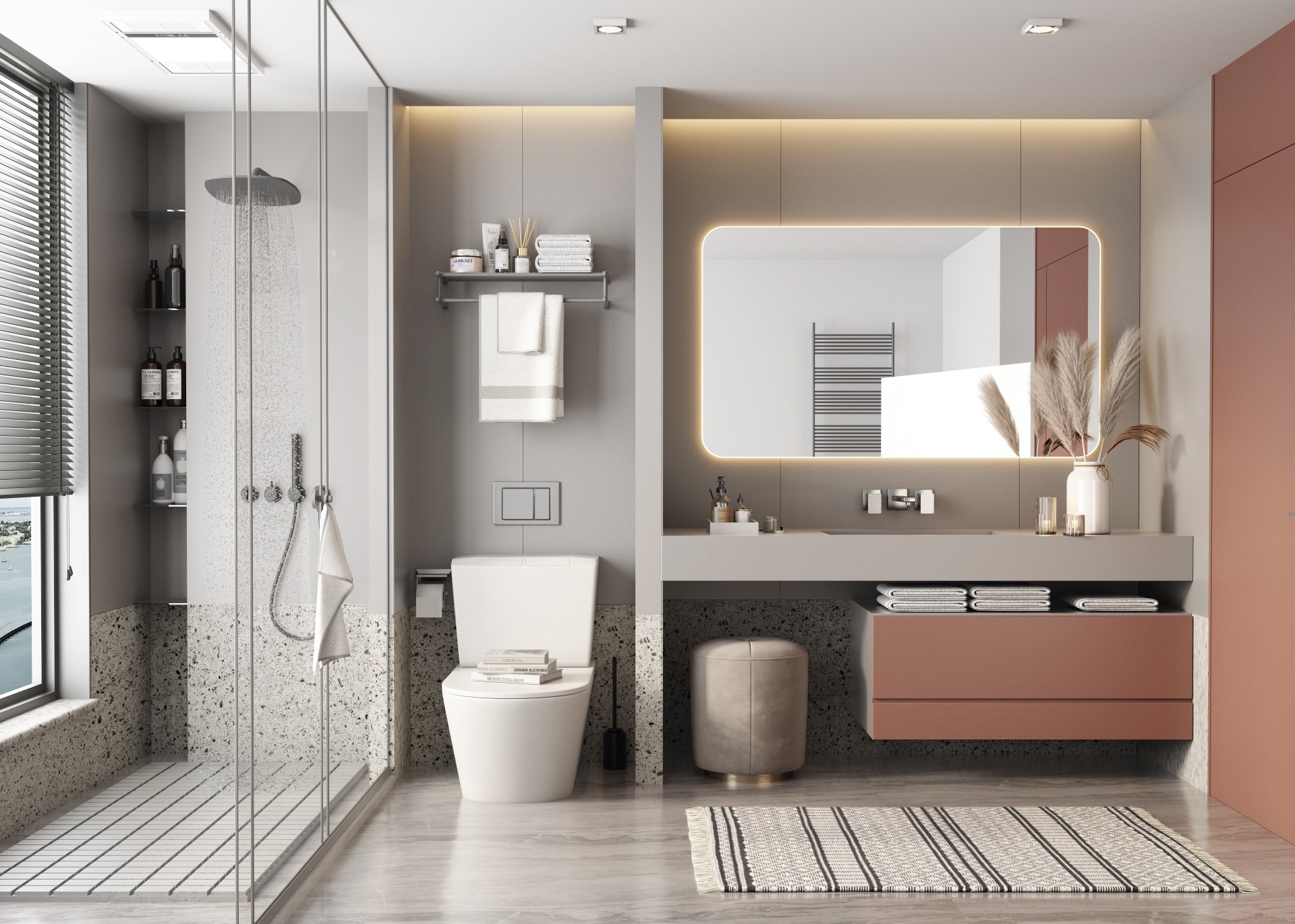 Modern Floating Bathroom Vanity Cabinet