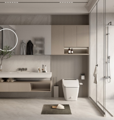 Modern Floating Bathroom Vanity Cabinet