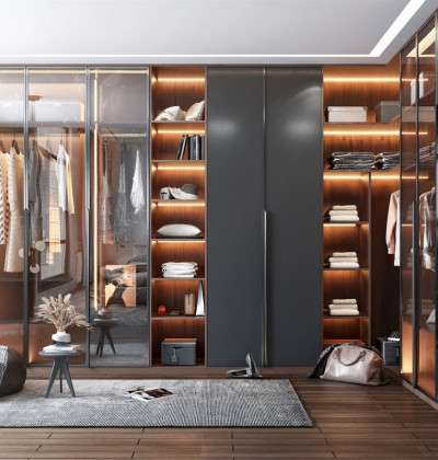 Modern Handle Less Wardrobe Cabinet