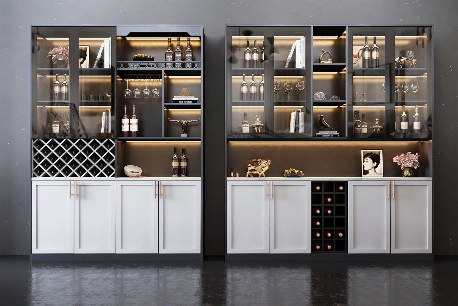 Custom Solid Wood Wine Cabinet Ideas for Luxury Homes