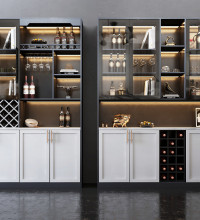 Custom Solid Wood Wine Cabinet Ideas for Luxury Homes