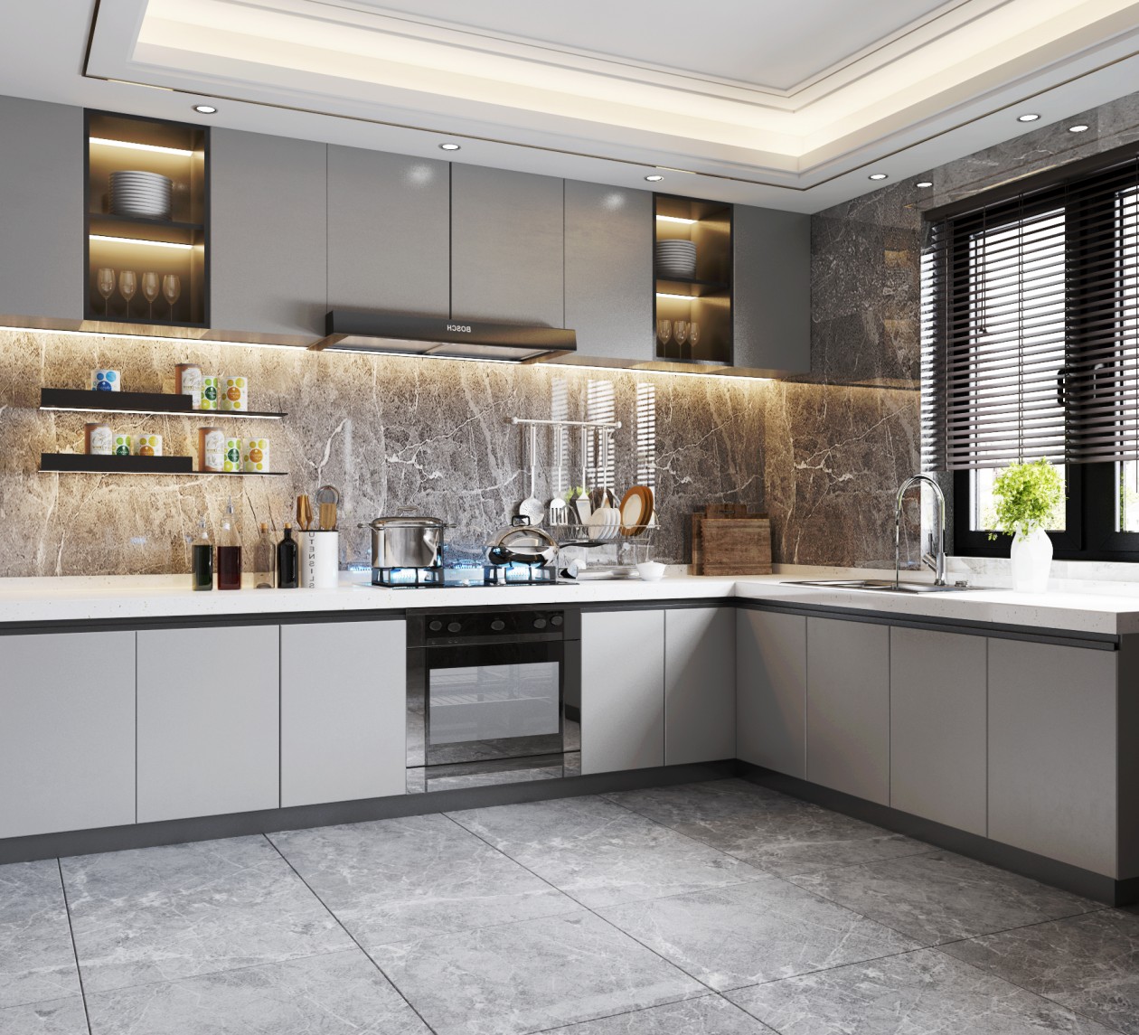 Custom Kitchen Cabinets Modern Luxury Kitchen Design {alt_attr_replace}