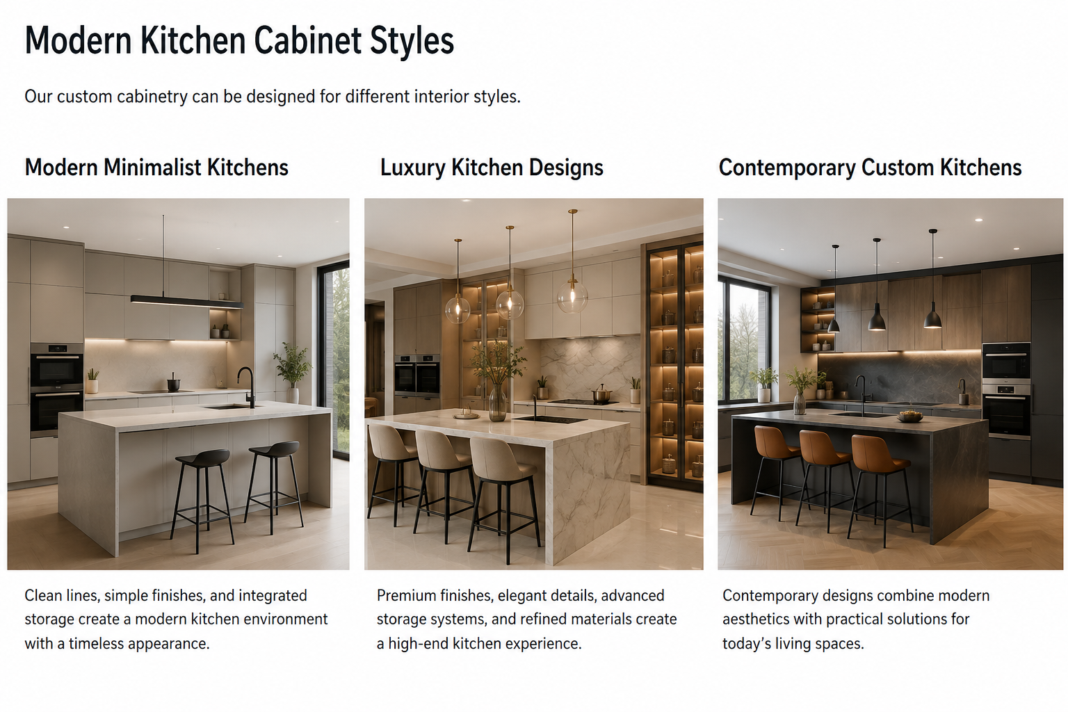 Custom Kitchen Cabinets Custom Kitchen Cabinets