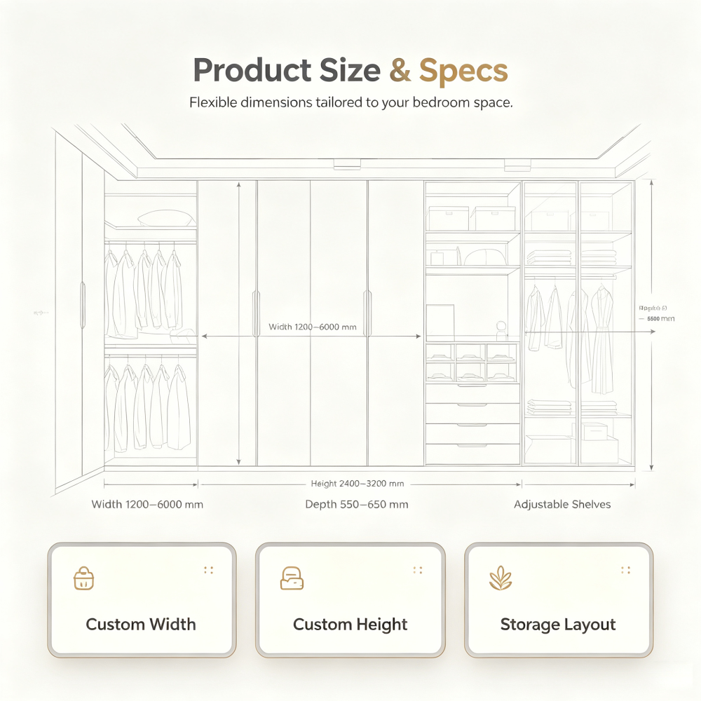 Custom Built-in Wardrobe for Modern Homes