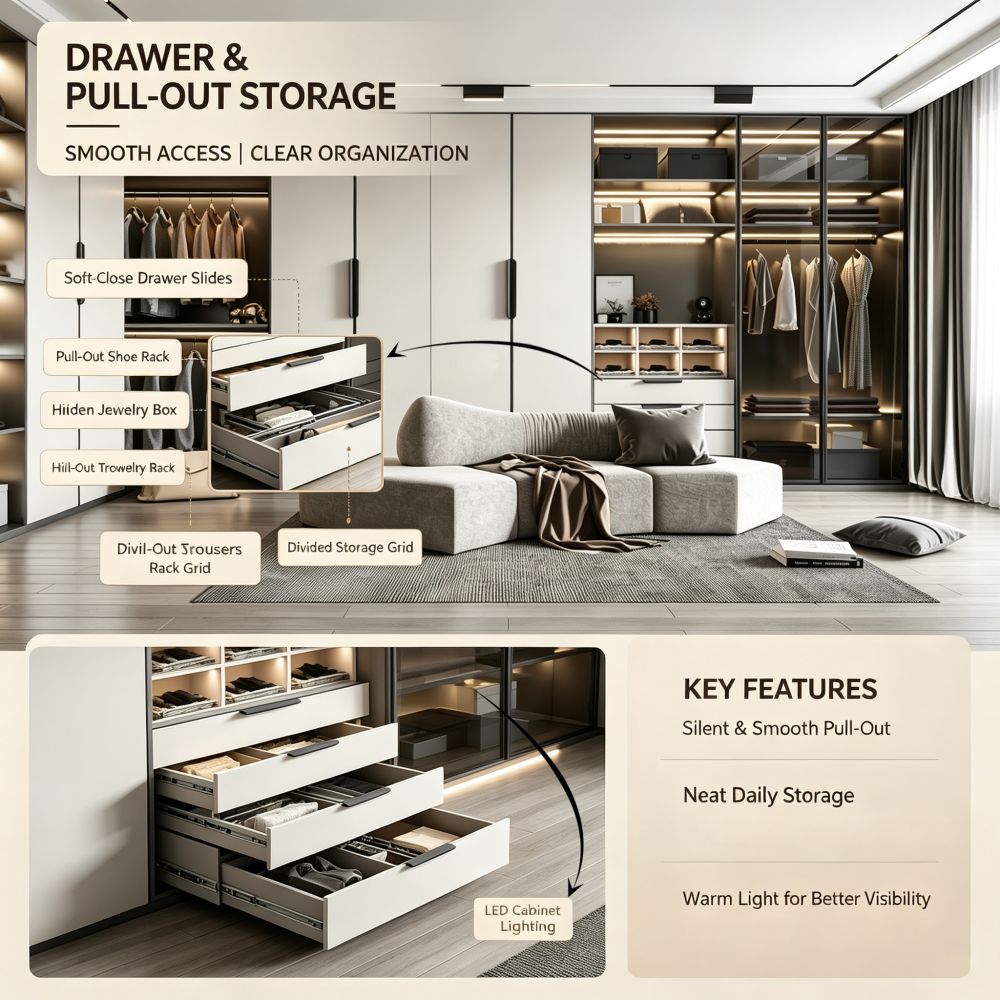 Custom Built-in Wardrobe for Modern Homes