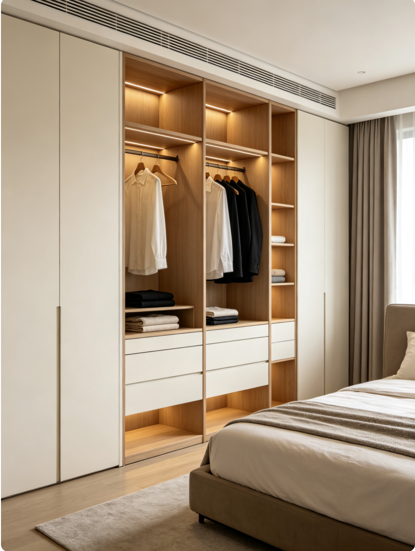 Custom Solid Wood Bedroom Wardrobe Design Ideas for Modern Homes Custom Solid Wood Bedroom Wardrobe Design Ideas for Modern Homes