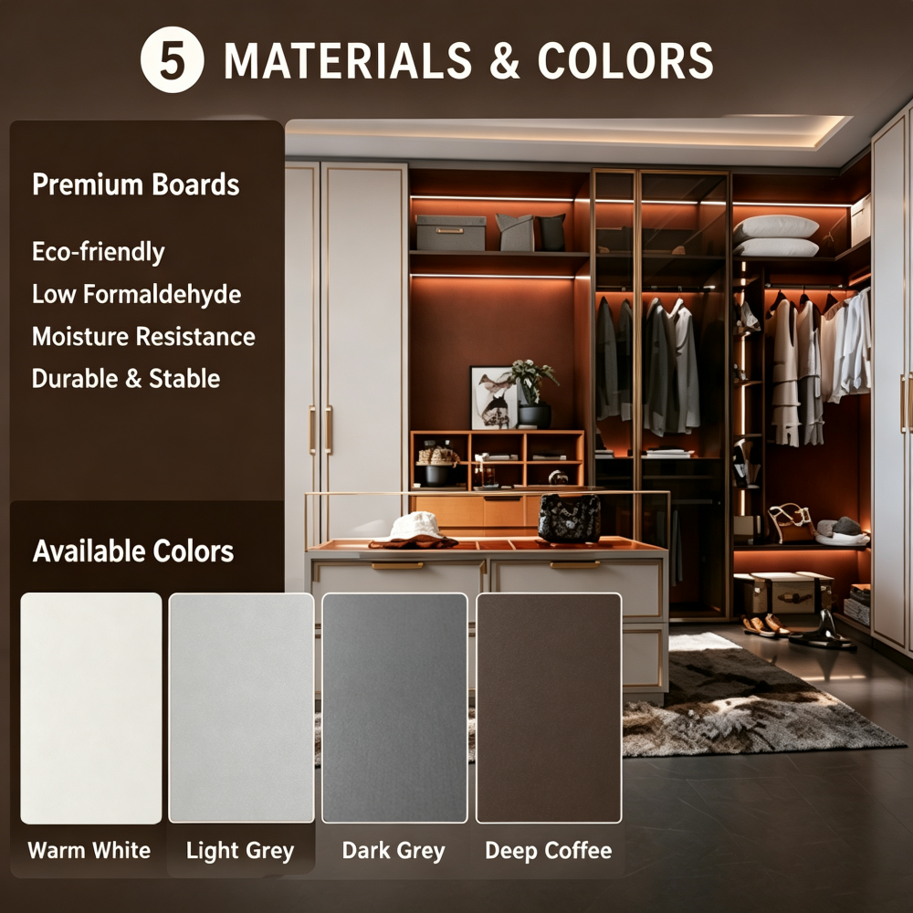 Modern Built-In Wardrobe for Bedroom