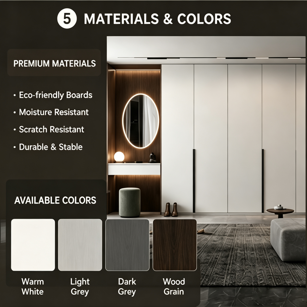 Modern Minimalist Wardrobe Cabinet