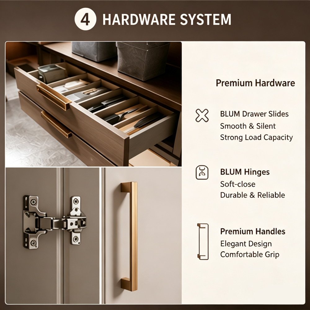 Modern Built-In Wardrobe for Bedroom