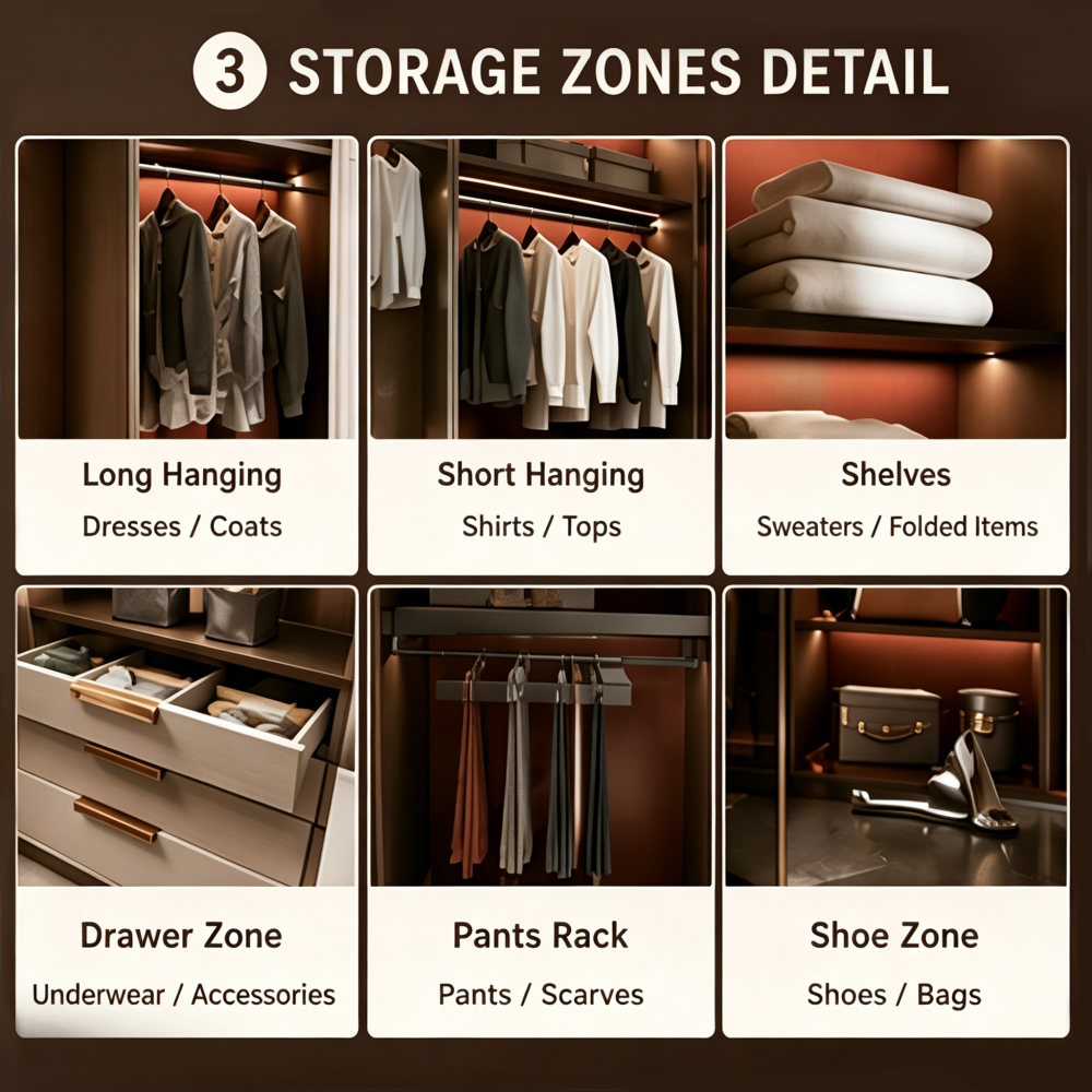 Modern Built-In Wardrobe for Bedroom