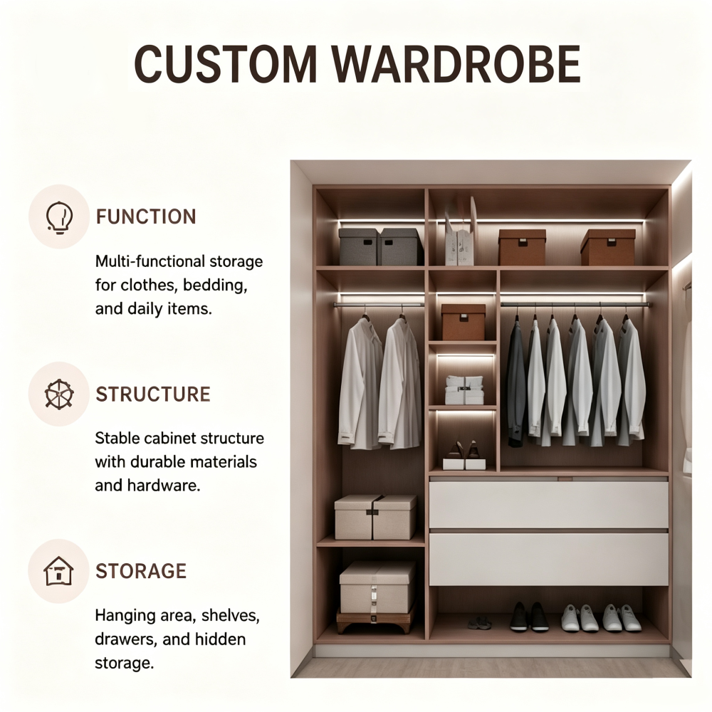 Uilt in Bedroom Cabinet Wall Storage Wardrobe with Work Station Uilt in Bedroom Cabinet Wall Storage Wardrobe with Work Station