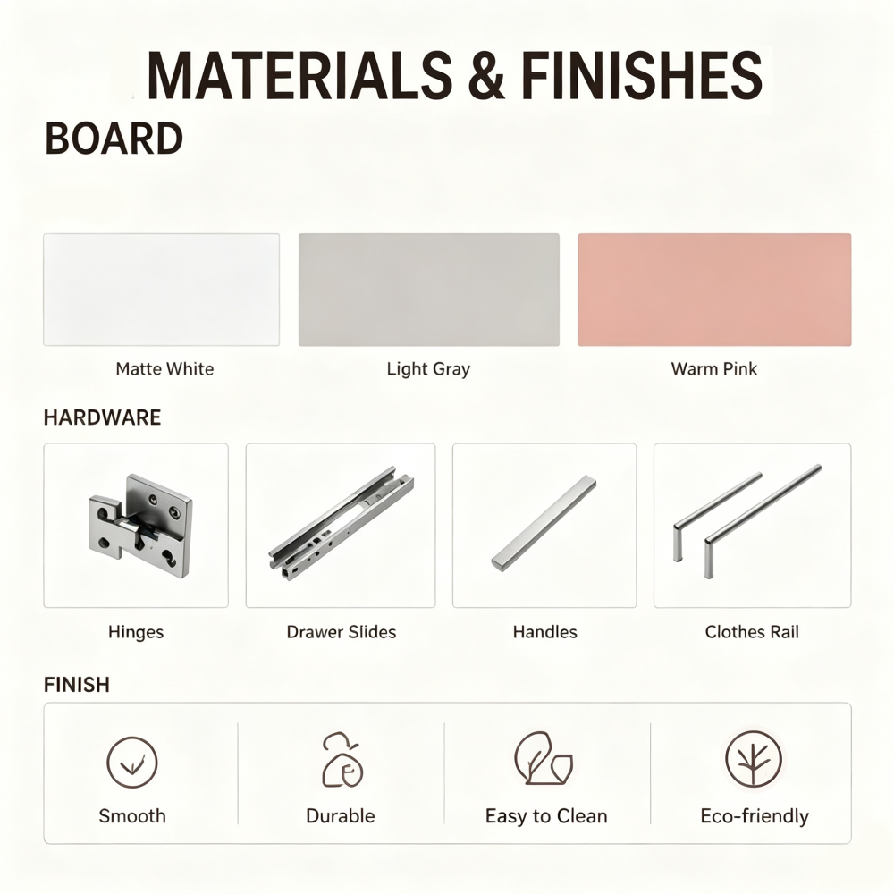 Uilt in Bedroom Cabinet Wall Storage Wardrobe with Work Station