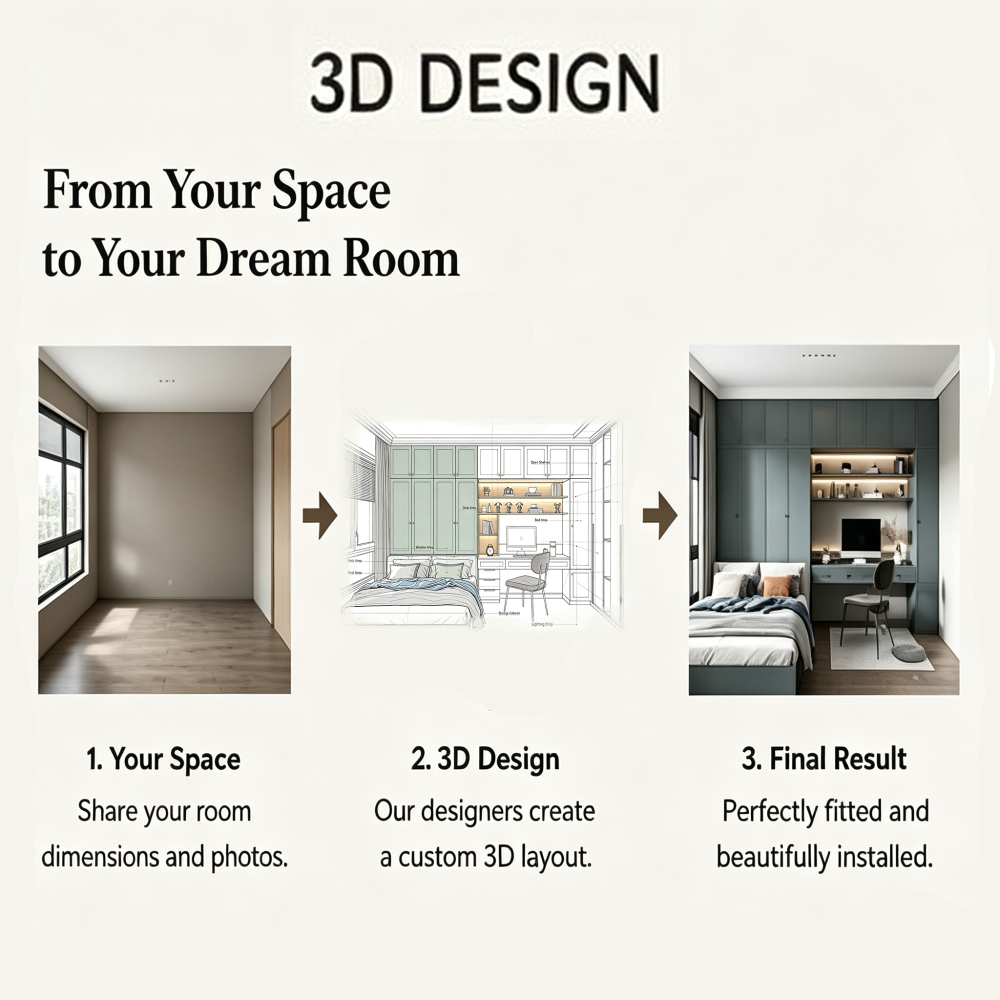 Bedroom Wall Unit Wardrobe Desk Bookshelf Storage Furniture