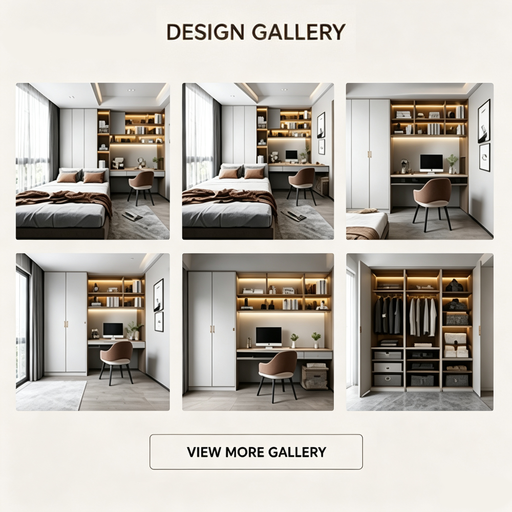 Bedroom Storage Wall Cabinet Wardrobe Desk Display Shelf Unit