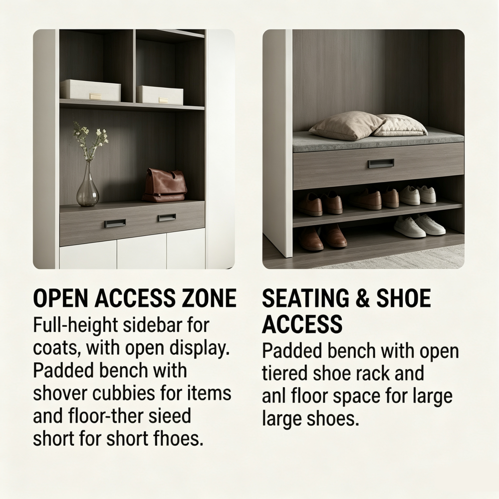 Built-In Shoe Storage Cabinet
