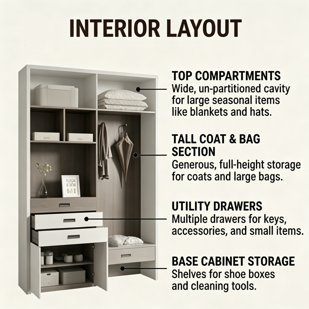 Built-In Shoe Storage Cabinet