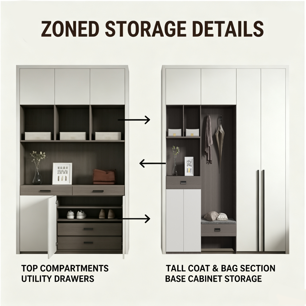 Built-In Shoe Storage Cabinet