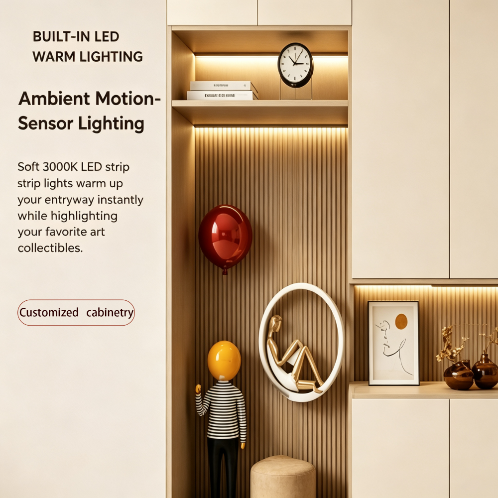 Integrated Entrance Hall Cabinet Full Custom Solution