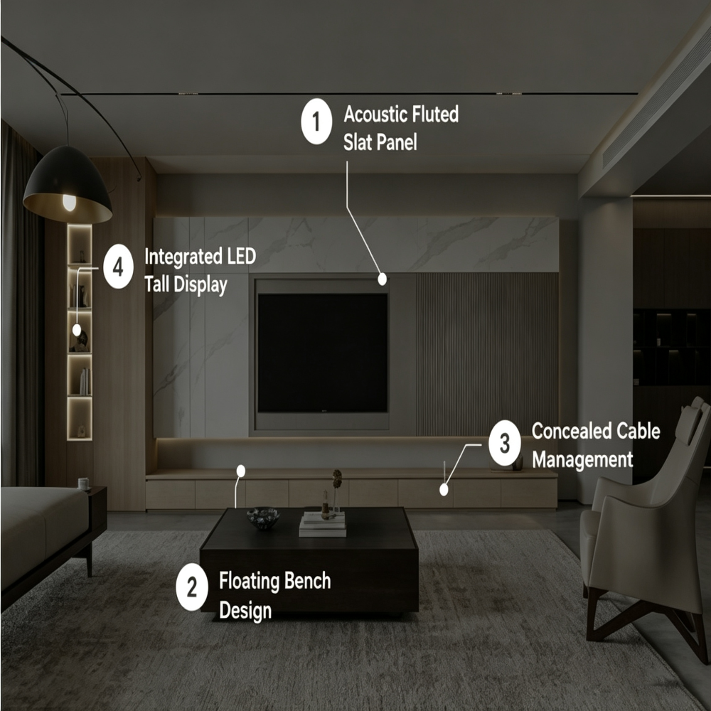 Modern TV Console for Living Room