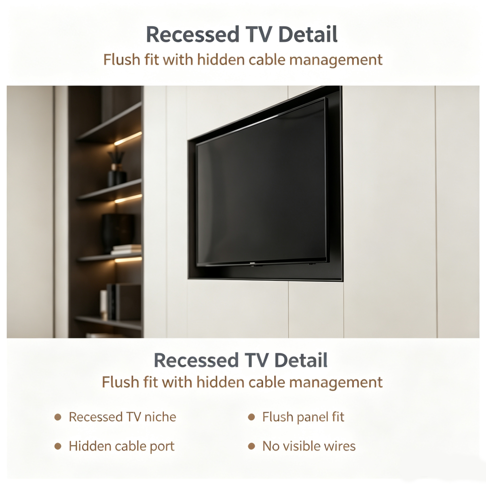 Custom TV Stand for Living Room